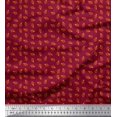 thumbnail image 1 of Soimoi Cotton Poplin Fabric French Horn Musical Instrument Fabric Prints by Yard 42 Inch Wide, 1 of 3