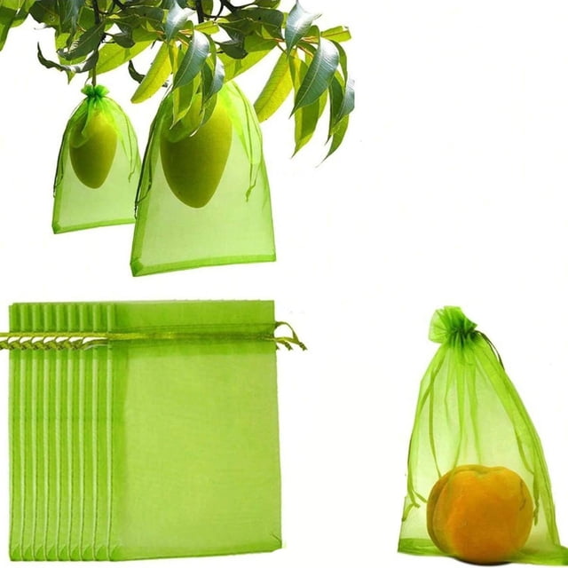 PRETXORVE 40 Pcs Sac de Plantation en Filet de Protection pour Fruits et Résistant