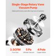 thumbnail image 4 of VEVOR Pompe à Vide et Jauge de Collecteur 3,5 CFM CVC à une Seule Étage avec Palette Rotative, 4 of 9