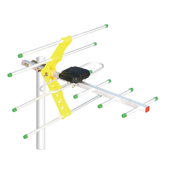 Antenne de Télé Numérique pour HDTV DVBT/DVBT2 470 MHz-860 MHz Antenne de Télé Extérieure Antenne HDTV Amplifiée Numérique