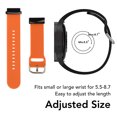 thumbnail image 3 of 26mm Silicone Watch Strap, Flexible Adjusted Replacement Wristband Strap, 3 of 8