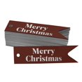 thumbnail image 1 of Inkdotpot Pack Of 50 Merry Christmas Favor Paper Tags Craft Real Silver Foil Hang Tags, 1 of 1