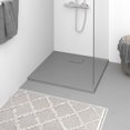 thumbnail image 1 of vidaXL Plateau de Base de Douche SMC Gris 90x90 cm, 1 of 5