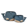 thumbnail image 2 of Abbott Collection AB-27-CRITTER-874-SM 2 in. Stoneware Whale Planter, Blue - Small, 2 of 4