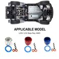 thumbnail image 4 of fastboy RCGOFOLLOW 2 Pcs Boîtier Différentiel Durable en Alliage d'Aluminium pour Boîtier Différentiel Rc 1/10 LOSI Baja Rey 4WD Pièce de Voiture Rc Rouge, 4 of 6