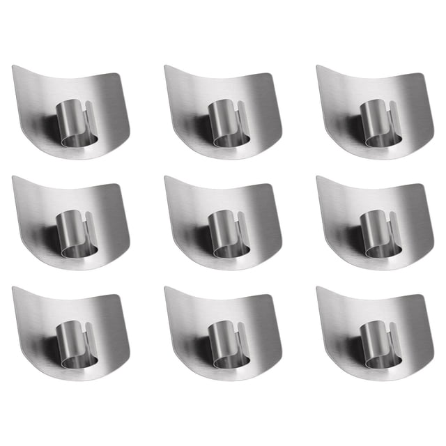 EGNMCR Stainless Steel Finger Guard Kitchen Vegetable Cutter Cut Hand Guard Kitchen Tools Single Finger veggie chopper