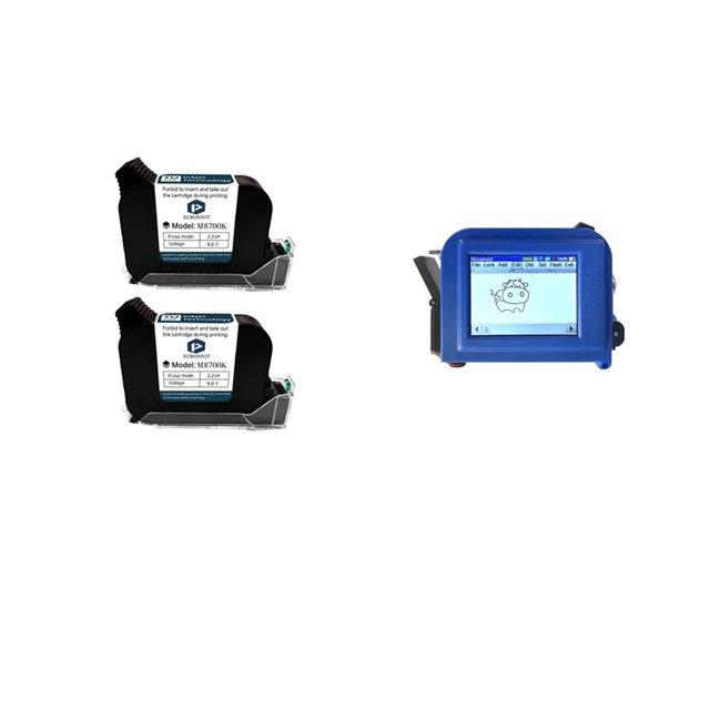 Printer Jet, 12.7mm Handheld Inkjet Printer Label Mini,Portable Printer, QR Bar Batch Code Date Number Logo Expiry Date T-shirts ,Fast Printing