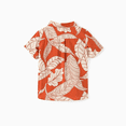 thumbnail image 4 of PatPat Family Matching Outfits Coral Leaf Print Halter Dress or Short-sleeve Shirt Set Summer Vacation Collection, 4 of 5
