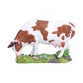 thumbnail image 2 of Cow Figurines Brown White Cow Model Ornament Animal Sculpture Resin Crafts Home, 2 of 7