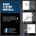 thumbnail image 4 of Troy Matte Front Door Knob with Lock and Key Exterior/Interior Door Handles with Lock Keyed Entry Door Knobs for Front Door Bedroom Bathroom & Office Traditional Home Décor, 4 of 9