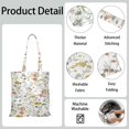 thumbnail image 2 of Sac d'Épicerie Réutilisable à Imprimé Floral - Fourre-Tout de Magasinage Pliable et Lavable à Grande Capacité, 2 of 6