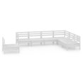 thumbnail image 2 of vidaXL 7 Piece Garden Lounge Set Solid Wood Pine White, 2 of 6
