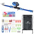 thumbnail image 3 of Spinning Rod,Kit Pole With Combo Kit Pole Rod And Reel Kids And Reel Combo Pole With Reel Lures Kit With Huiop Reel Lures Kit To 64.9'' Pole Twirltide 64.9'' Pole Reel Combo 16.5'' To, 3 of 6