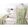 thumbnail image 5 of Soimoi Green Modal Satin Fabric Pig Animal Printed Fabric 1 Yard 42 Inch Wide, 5 of 5
