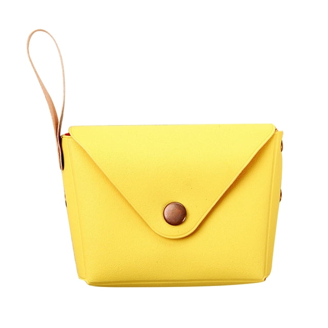 Makaron Purse Solid Candy Color Buckle Student Handbag