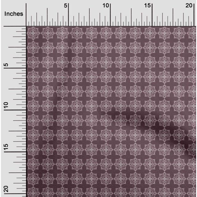 oneOone Silk Tabby Fabric Mandala Geometric Print Sewing Fabric BTY 42 Inch Wide