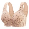 thumbnail image 1 of Yuyuzo Womens Front Closure Bras Seniors Wireless Beauty Back Full Coverage Comfor Easy Close Bras, 1 of 6