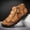 Yellow, variant on PEONAVET Men's Chelsea Boots For Men High Top Casual Mens Leather Shoes Boot Black Size Big Foot Dress Man Shoe Male Work Breathable Cowhide Oxford Fashion Waterproof Formal -