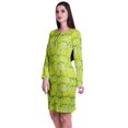 thumbnail image 4 of Moomaya Womens Full Sleeve Printed Midi Length Printed Bodycon Dress, 4 of 6