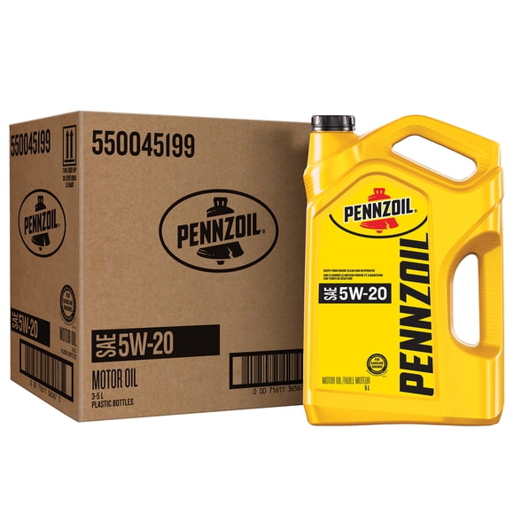 Pennzoil 5W-20 Motor Oil, 5 Litre (3 pack)