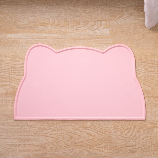 Precisely Designed Cat Food Mat Silicone Non Bowl Mat for Mess-Free Feeding and Floor with Durable TPR Material