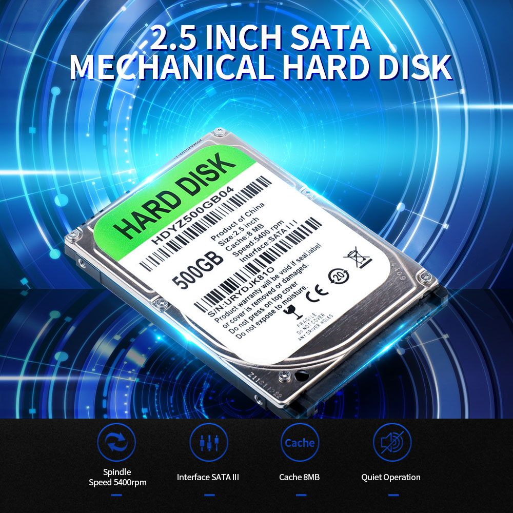 Mistaha 2.5 inch Mechanical Hard Disk SATA III Interface Laptop