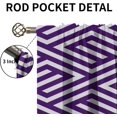thumbnail image 5 of Geometric Symmetric Triangles Soundproof Privacy Curtains, Continuous Abstract Lines Illustration Blackout Pinch Pleated Curtains, Foldable Breathable Home Curtains for Living Bedroom-W52xL84in, 5 of 5