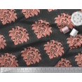 thumbnail image 2 of Soimoi polyester Crepe Fabric Seamless Baroque Damask Print Fabric by Yard 42 Inch Wide, 2 of 3