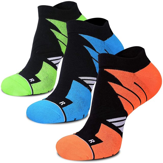 Chaussettes de Course Invisibles Athlétiques Anti-Ampoules Évacuant l'Humidité Coolmax, Sans Couture Anti-Odeur