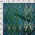 thumbnail image 3 of oneOone Silk Tabby Green Fabric Argyle Sewing Craft Projects Fabric Prints By Yard 42 Inch Wide, 3 of 4
