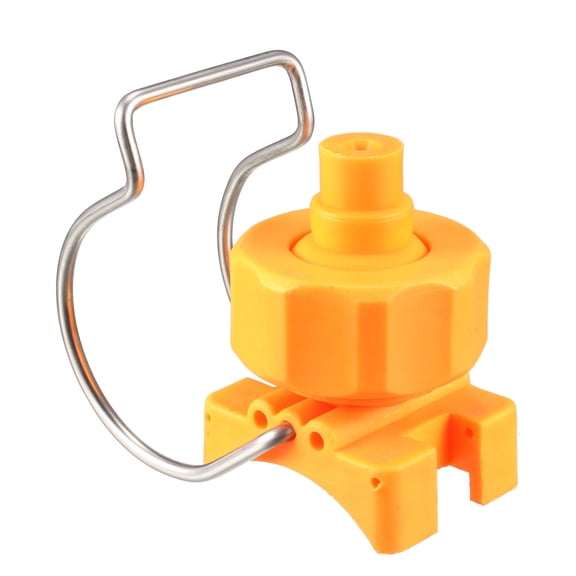 Uxcell 1-1/2" Adjustable Ball Flat Fan Full Cone Clamp Spray Nozzle Watering Irrigation Plastic Yellow 2pcs