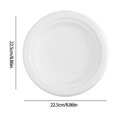 thumbnail image 3 of Danhjin Disposable Dishware Disposable Round Cutlery Paper Plates Disposable Pulp Molded Party Plates Kitchen Gadgets, 3 of 6