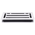 thumbnail image 2 of Housse d'Aération en Acier 4"x10 Pouces Tout en Métal Moderne pour Registre de Plancher par Caststo, Modèle - SM Express (Blanc), 2 of 6