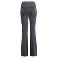 thumbnail image 3 of MAWCLOS Pantalon Évasé à Jambe Grand Taille Haute pour Femme, Couleur Unie, Gris, G, 3 of 7