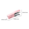 thumbnail image 4 of Sentmoon Stapler Small Macaroon Coloured Metal Hand Gripped Stapler 10 Gauge Labour Saving Stapler Small Office Stapler Comes With Box Of Staples for Stapler with Staples Included, 4 of 8