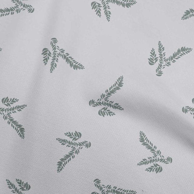 oneOone Cotton Poplin Gray Fabric Leaves Sewing Craft Projects Fabric Prints By Yard 42 Inch Wide