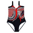 thumbnail image 3 of GZWYHT Maillots de Bain une Pièce pour Femmes Maillot de Bain Femme Femme Dos Nu Imprimé Tenue de Plage Maillot de Bain une Pièce Ensemble Bikini Maillots de Bain pour Femmes aux Formes Maillot de Bain pour Femme Rouge TTG, 3 of 5