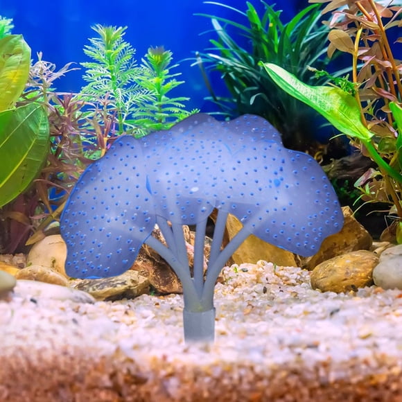 Fish Tank Landscaping Decor, Fluorescent Simulation Jellyfish, Silica Gel Material, Safe for Aquarium Fish, Lifelike Marine Life, Creates Realistic Underwater World, Hiding Place for Fish, Ornament