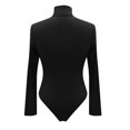 thumbnail image 4 of Justaucorps à Col Roulé pour Femmes à Manches Longues, Haut, Blouse, Combinaison, Barboteuse, 4 of 7