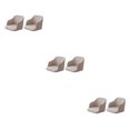 thumbnail image 4 of ZheElen 2pack/lot Quick Installation Chair Covers For Instant Room Upgrade High Elastic Polyester Curved Stretchy Chair Cover Light Khaki 3Set, 4 of 6