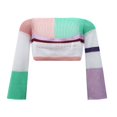 thumbnail image 4 of Pull Court pour Femmes Haut Ajouré Y2k/E Pull-Over Mode Urbaine pour Filles, 4 of 6