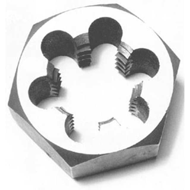 Drill America 1/2"-13 en Acier au Carbone Main Gauche (Inverse) Hexagonale Rethreading Die, Série DWT