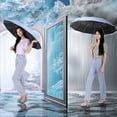 thumbnail image 1 of TopLLC 60 Rib Folding Umbrella For Sunny And Rainy Days Fully Automatic Umbrella Large Reinforced Plastic Sunshade And Sun Protection Umbrella Folding fabric rain gear, 1 of 6