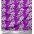 thumbnail image 1 of Soimoi Rayon Fabric Flower Floral Decor Fabric Printed Yard 56 Inch Wide, 1 of 1