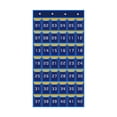 thumbnail image 1 of Wisewang Sturdy Classroom Pocket Chart Organizer Holds Cellphones Sundries And Calculators With Open Access Sturdy And Durable. 42 Pockets Blue, 1 of 6