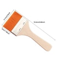 thumbnail image 2 of WIFKLSIIPG 6PCS Flat Paint Brushes Oil Paint Brush Memory Nylon Paint Brushes Set for Cleaning Painting Wall Painting Greasing Gluing Paint Brushes for Canvas Painting with Natural Handle, 2 of 8