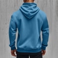thumbnail image 4 of Men's Solid Color Cargo Hooded Jacket with Multiple Pockets, Raglan Long Sleeve, Breathable Nylon Spandex for Sports Training and Casual Outdoor Wear, 4 of 5