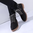 thumbnail image 2 of NOKIO Bottes de Randonnée Mi-Hautes pour Femmes Waterproof Antidérapantes Style Combat Chaussures de Travail pour Sac à Dos Aventures en Plein Air et Activités Robustes, 2 of 9