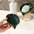 thumbnail image 2 of Btomtd Boîte à Savon Simple Transparente Étagère à Lrons Porte-Savon Ménager, Vert, 2 of 6