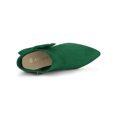 thumbnail image 4 of Unique Bargains Women's Zip Pointed Toe Stiletto Bow Heels Ankle Boots, 4 of 7